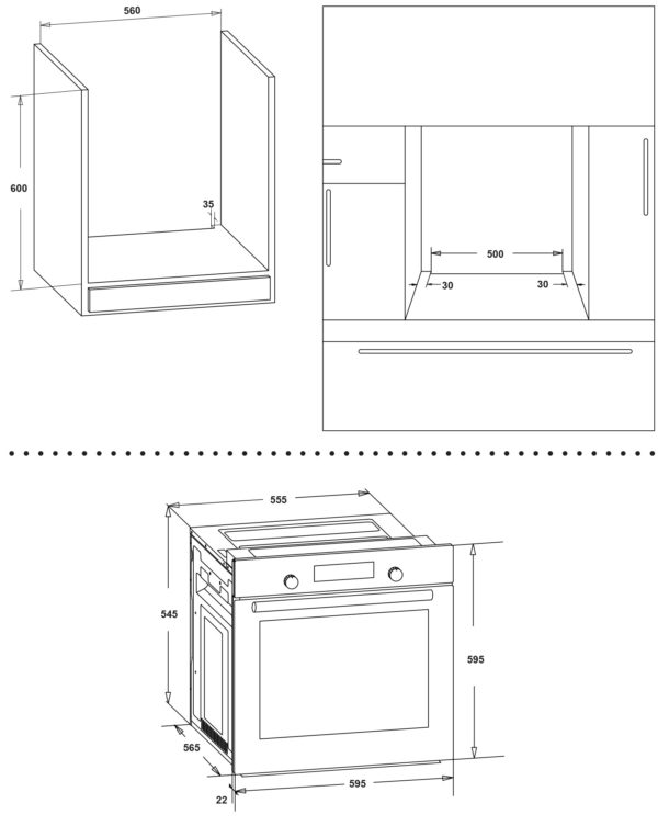 ΦΟΥΡΝΟΣ ΗΛΕΚΤΡΙΚΟΣ TGS 5580 XL RUSTIC ANTH 80Lt